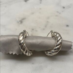 925 Sterling Silver Hoop Earrings